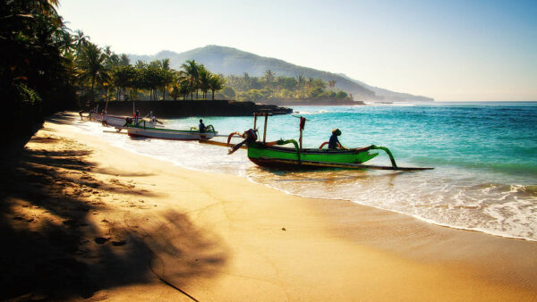 Beach of Candidasa, Bali, Indonesia