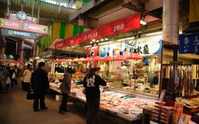 Mercado de pescado Omicho Ichiba en Kanazawa